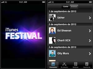 itunes concierto