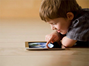 niños uso tabletas