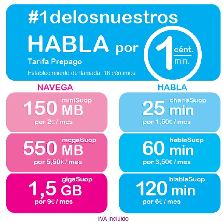 1delosnuestros suop,tarifa,1delosnuestros